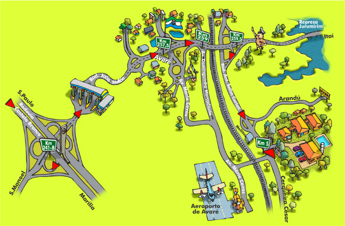 Mapa Lagoa da Mata