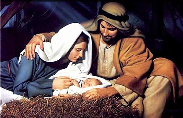 nascimento Jesus com Maria e José